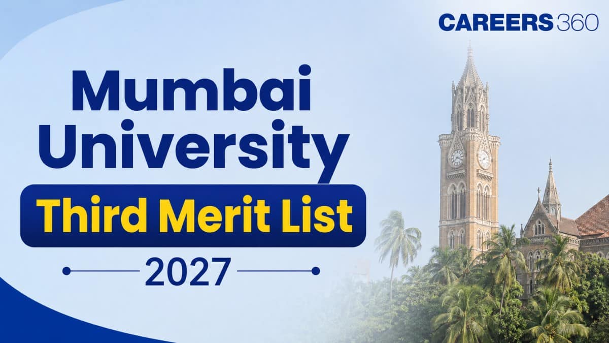 Mumbai University Third Merit List 2026 (Out): Download 3rd Merit List College-Wise